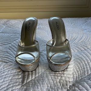 Silver Platform Sandals